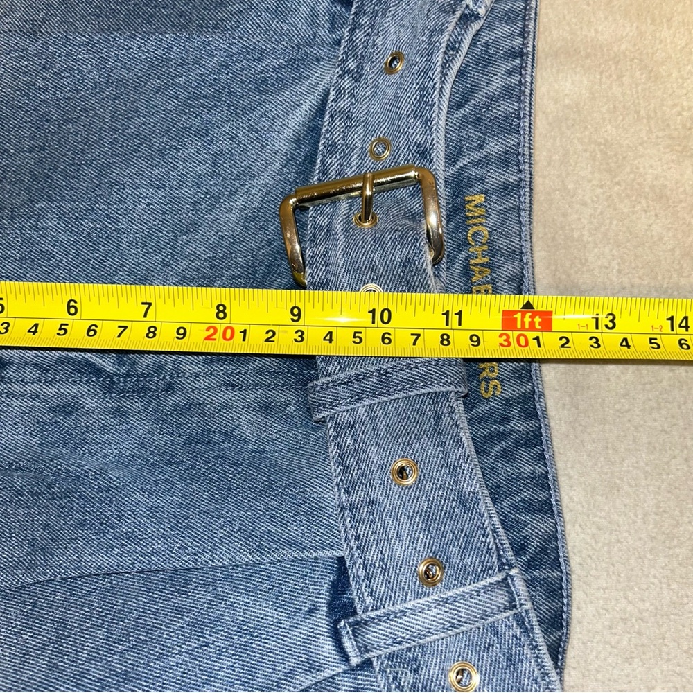 Michael Kors Denim Belted Shorts‎ Size 6 - Picture 9 of 10